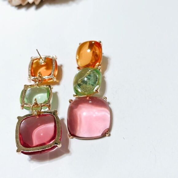 Crystal  drop earrings  M245 - Picture 5 of 6
